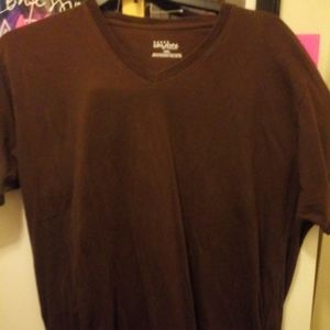 Super soft brown v neck t shirt